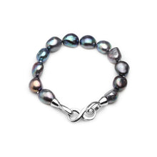 Load image into Gallery viewer, Real natural pearl bracelet for women,anniversary gift beautiful baroque pearl bracelet
