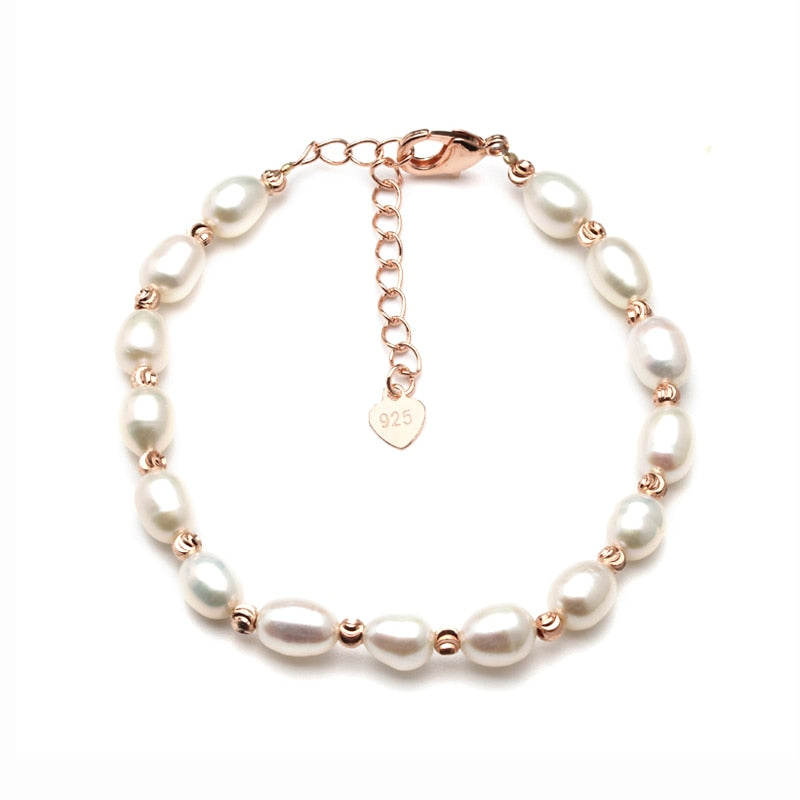 Real natural pearl bracelet for women,fashionable adjustable femme bracelet with pearl