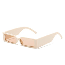 Carica l'immagine nel visualizzatore di Gallery, Occhiali da sole con montatura rettangolare Occhiali da vista piccoli Occhiali vintage Designer per donna Occhiali con tonalità nere UV400 Oculos Escuros