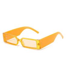 Carica l'immagine nel visualizzatore di Gallery, Occhiali da sole con montatura rettangolare Occhiali da vista piccoli Occhiali vintage Designer per donna Occhiali con tonalità nere UV400 Oculos Escuros