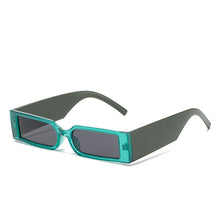 Carica l'immagine nel visualizzatore di Gallery, Occhiali da sole con montatura rettangolare Occhiali da vista piccoli Occhiali vintage Designer per donna Occhiali con tonalità nere UV400 Oculos Escuros