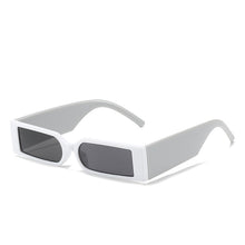 Carica l'immagine nel visualizzatore di Gallery, Occhiali da sole con montatura rettangolare Occhiali da vista piccoli Occhiali vintage Designer per donna Occhiali con tonalità nere UV400 Oculos Escuros