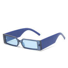 Carica l'immagine nel visualizzatore di Gallery, Occhiali da sole con montatura rettangolare Occhiali da vista piccoli Occhiali vintage Designer per donna Occhiali con tonalità nere UV400 Oculos Escuros