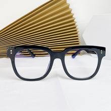 Load image into Gallery viewer, Recommend GM Large Frame Glasses, Anti-blue Light Flat Mirror, Plain Black Frame  for Men and Women with Myopia  Glasses Women