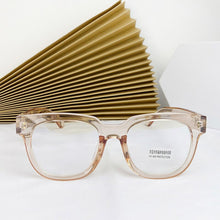 Load image into Gallery viewer, Recommend GM Large Frame Glasses, Anti-blue Light Flat Mirror, Plain Black Frame  for Men and Women with Myopia  Glasses Women