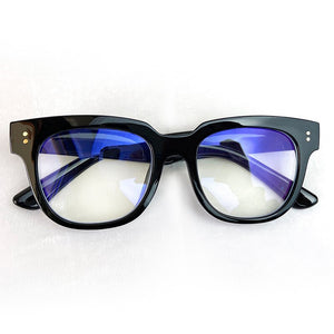 Recommend GM Large Frame Glasses, Anti-blue Light Flat Mirror, Plain Black Frame  for Men and Women with Myopia  Glasses Women