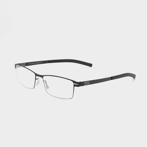 Rectangle Berlin Screwless Eyeglasses Handmade Stainless Steel Glasses Frames Eye Glasses Frames For Men  Designer