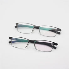 Load image into Gallery viewer, Rectangle Berlin Screwless Eyeglasses Handmade Stainless Steel Glasses Frames Eye Glasses Frames For Men  Designer