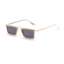 Load image into Gallery viewer, Rectangle Diamond Sunglasses Women Men Steampunk Vintage Sun Glasses  Brand Designer Eyeglasses Retro Eyewear UV400