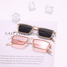Load image into Gallery viewer, Rectangle Diamond Sunglasses Women Men Steampunk Vintage Sun Glasses  Brand Designer Eyeglasses Retro Eyewear UV400