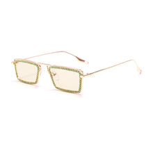 Load image into Gallery viewer, Rectangle Diamond Sunglasses Women Men Steampunk Vintage Sun Glasses  Brand Designer Eyeglasses Retro Eyewear UV400