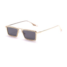 Load image into Gallery viewer, Rectangle Diamond Sunglasses Women Men Steampunk Vintage Sun Glasses  Brand Designer Eyeglasses Retro Eyewear UV400