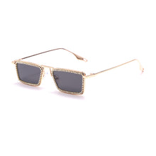 Load image into Gallery viewer, Rectangle Diamond Sunglasses Women Men Steampunk Vintage Sun Glasses  Brand Designer Eyeglasses Retro Eyewear UV400