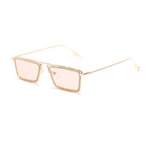 Load image into Gallery viewer, Rectangle Diamond Sunglasses Women Men Steampunk Vintage Sun Glasses  Brand Designer Eyeglasses Retro Eyewear UV400
