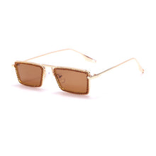 Load image into Gallery viewer, Rectangle Diamond Sunglasses Women Men Steampunk Vintage Sun Glasses  Brand Designer Eyeglasses Retro Eyewear UV400
