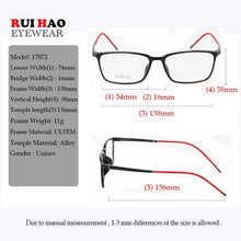 Load image into Gallery viewer, Rectangle Eyeglasses Frame Light ULTEM Glasses Frame Optical Prescription Spectacles Frame Rui Hao Eyewear 17072