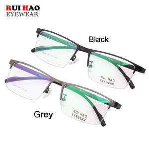 Rectangle Eyeglasses Frame Men Women Business Optical Glasses Stainless Steel Spectacles Frame Rui Hao Eyewear  8840