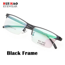 Carica l&#39;immagine nel visualizzatore di Gallery, Rectangle Eyeglasses Frame Men Women Business Optical Glasses Stainless Steel Spectacles Frame Rui Hao Eyewear  8840