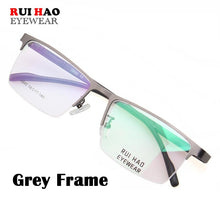 Carica l&#39;immagine nel visualizzatore di Gallery, Rectangle Eyeglasses Frame Men Women Business Optical Glasses Stainless Steel Spectacles Frame Rui Hao Eyewear  8840