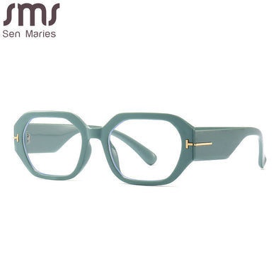 Rectangle Eyeglasses Women  Brand Designer Clear Lens Glasses Men UV400 Thick Frames Eyewear Spectacle Frames