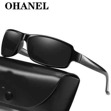 Rectangle Polarized Sunglasses for Man and Women Retro Driving Glasses 90’s Vintage Narrow Square Frame UV400 Protection