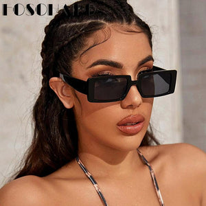 Rectangle Punk Sunglasses Women Brand Designer Glasses Men Retro Steampunk Sunglasses Eyewear Vintage Small Frames Eyeglasses