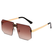 Load image into Gallery viewer, Rectangle Retro Sunglasses Women Oversized Rimless Square Sun Glasses  Transparent Woman Glasses Vintage Eyewear Gafas De