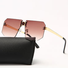 Load image into Gallery viewer, Rectangle Retro Sunglasses Women Oversized Rimless Square Sun Glasses  Transparent Woman Glasses Vintage Eyewear Gafas De