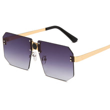 Load image into Gallery viewer, Rectangle Retro Sunglasses Women Oversized Rimless Square Sun Glasses  Transparent Woman Glasses Vintage Eyewear Gafas De