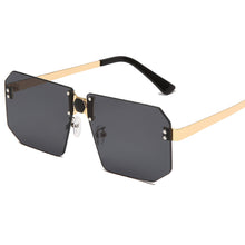 Load image into Gallery viewer, Rectangle Retro Sunglasses Women Oversized Rimless Square Sun Glasses  Transparent Woman Glasses Vintage Eyewear Gafas De