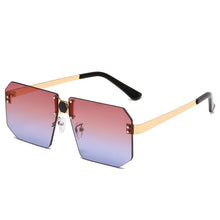 Load image into Gallery viewer, Rectangle Retro Sunglasses Women Oversized Rimless Square Sun Glasses  Transparent Woman Glasses Vintage Eyewear Gafas De