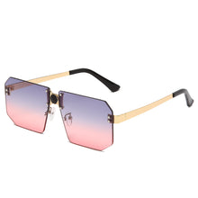 Load image into Gallery viewer, Rectangle Retro Sunglasses Women Oversized Rimless Square Sun Glasses  Transparent Woman Glasses Vintage Eyewear Gafas De