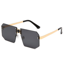 Load image into Gallery viewer, Rectangle Retro Sunglasses Women Oversized Rimless Square Sun Glasses  Transparent Woman Glasses Vintage Eyewear Gafas De