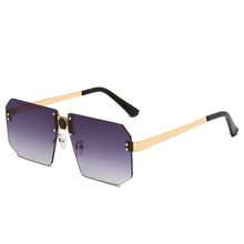 Load image into Gallery viewer, Rectangle Retro Sunglasses Women Oversized Rimless Square Sun Glasses  Transparent Woman Glasses Vintage Eyewear Gafas De