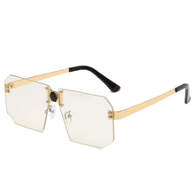 Load image into Gallery viewer, Rectangle Retro Sunglasses Women Oversized Rimless Square Sun Glasses  Transparent Woman Glasses Vintage Eyewear Gafas De