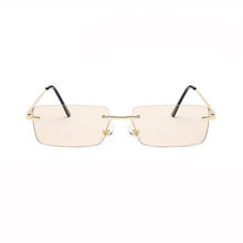 Load image into Gallery viewer, Rectangle Rimless Sunglasses Women Brand Designer Glasses Men Retro Steampunk Sunglasses Eyewear Vintage Small Frames Eyeglasses