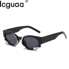 Load image into Gallery viewer, Rectangle Small Punk Sunglasses With Snake Decor Steampunk Sun Glasses  Brand Men Eyewear Sun Glasses For Women Shades