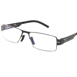 Rectangle Stainless Steel Glasses Frames Berlin Screwless Eyeglasses Handmade Eye Glasses Frames For Men  Designer