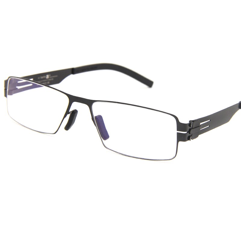 Rectangle Stainless Steel Glasses Frames Berlin Screwless Eyeglasses Handmade Eye Glasses Frames For Men  Designer