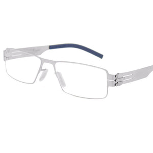 Rectangle Stainless Steel Glasses Frames Berlin Screwless Eyeglasses Handmade Eye Glasses Frames For Men  Designer