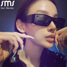 Load image into Gallery viewer, Rectangle Sunglasses Women Brand Designer Steampunk Sun Glasses Men Punk Rectangular Goggle Shades Eyewear UV400