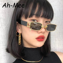 Load image into Gallery viewer, Rectangle Sunglasses Women Hip Hop Steampunk Sun Glasses Punk Metal Iron Hoop Square Eyeglasses UV400 Oculos