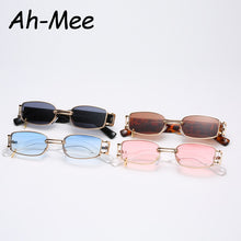 Load image into Gallery viewer, Rectangle Sunglasses Women Hip Hop Steampunk Sun Glasses Punk Metal Iron Hoop Square Eyeglasses UV400 Oculos