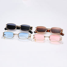 Load image into Gallery viewer, Rectangle Sunglasses Women Hip Hop Steampunk Sun Glasses Punk Metal Iron Hoop Square Eyeglasses UV400 Oculos