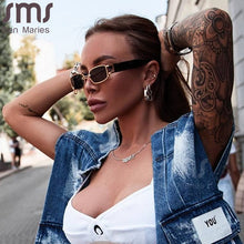 Load image into Gallery viewer, Rectangle Sunglasses Women Hip Hop Steampunk Sun Glasses Punk Metal Iron Hoop Square Eyeglasses UV400 Oculos