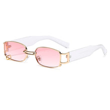 Load image into Gallery viewer, Rectangle Sunglasses Women Hip Hop Steampunk Sun Glasses Punk Metal Iron Hoop Square Eyeglasses UV400 Oculos