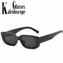 Carica l'immagine nel visualizzatore di Gallery, Rectangle Sunglasses Women Men Fashion Retro Small Sun Glasses Female Black Red Glasses Vintage Eyeglasses Shades UV400