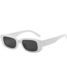 Carica l'immagine nel visualizzatore di Gallery, Rectangle Sunglasses Women Men Fashion Retro Small Sun Glasses Female Black Red Glasses Vintage Eyeglasses Shades UV400