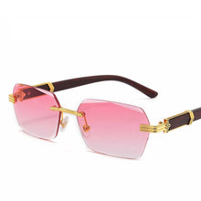 Load image into Gallery viewer, Rectangle Sunglasses Women Men Rimless Vintage Eyeglasses  Brand Designer Sun Glasses Framless Shades Retro Eyewear UV400