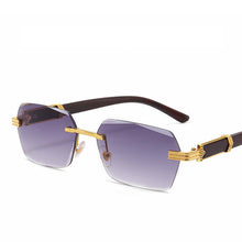 Load image into Gallery viewer, Rectangle Sunglasses Women Men Rimless Vintage Eyeglasses  Brand Designer Sun Glasses Framless Shades Retro Eyewear UV400